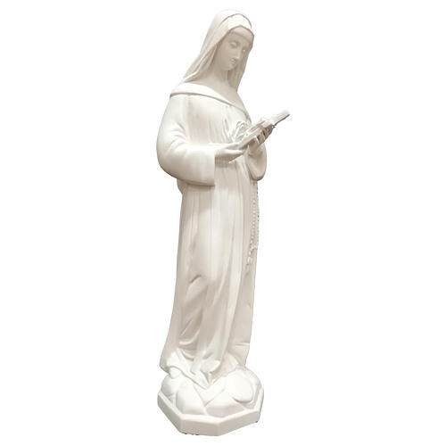 Estátua Santa Rita 60 cm fibra de vidro branca PARA EXTERIOR 3