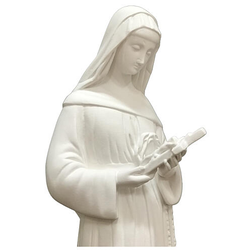 Saint Rita Statue in fiberglass 60 cm white OUTDOOR USE 6