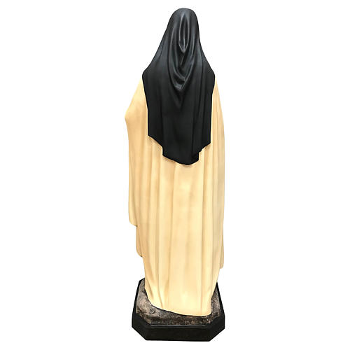 Estatua Santa Teresa 150 cm fibra de vidrio coloreada ojos de cristal 5