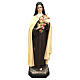 Saint Teresa statue glass eyes colored fiberglass 59 inc s1