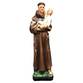Saint Anthony statue, 25 cm colored resin