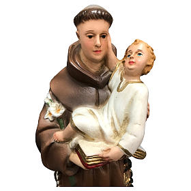 Saint Anthony statue, 25 cm colored resin