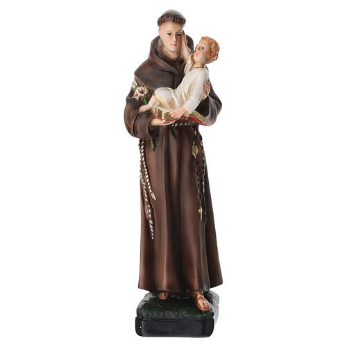 Saint Anthony statue, 25 cm colored resin 1