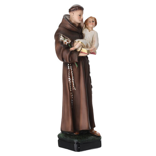 Saint Anthony statue, 25 cm colored resin 2