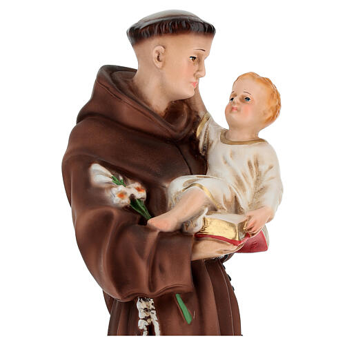 Statue, Heiliger Antonius, 40 cm, aus Kunstharz, farbig gefasst 4