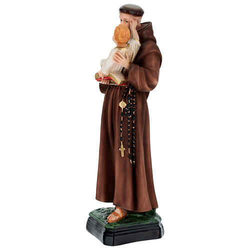 Statue, Heiliger Antonius, 40 cm, aus Kunstharz, farbig gefasst 5