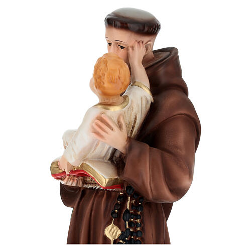 Statue Saint Antoine 40 cm résine colorée 6