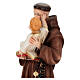 Statua Sant' Antonio 40 cm in resina colorata s6