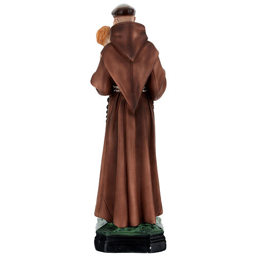 St Anthony of Padua with Child statue, 40 cm colored resin 7