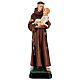St Anthony of Padua with Child statue, 40 cm colored resin s1