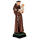 St Anthony of Padua with Child statue, 40 cm colored resin s3
