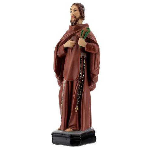 Saint Ciro statue, 20 cm colored resin 2