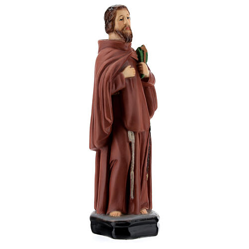 Saint Ciro statue, 20 cm colored resin 3
