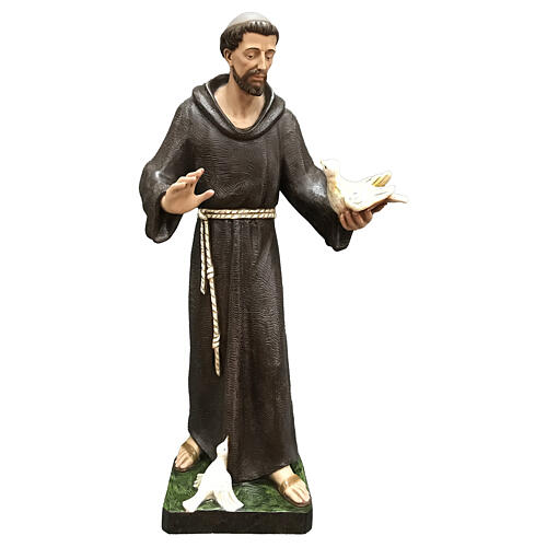 Heiliger Franziskus, Statue, 85 cm, Fiberglas, farbig gefasst 1