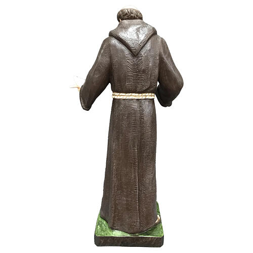 Estatua San Francisco 85 cm fibra de vidrio coloreada 5