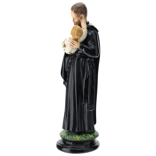Estatua San Gaetano resina 25 cm coloreada 3