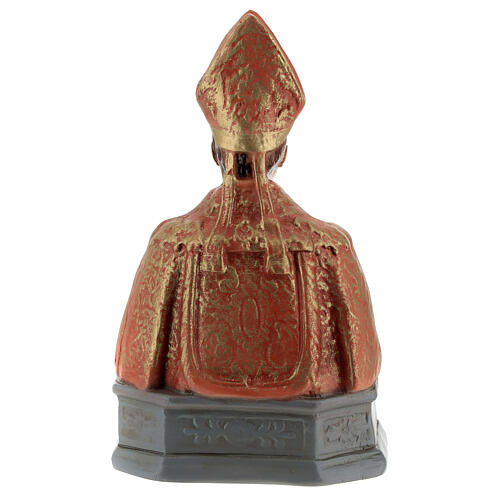 Büste, Heiliger Januarius, 15 cm, aus Kunstharz, farbig gefasst 4