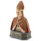 Saint Januarius bust statue, 15 cm colored resin s2