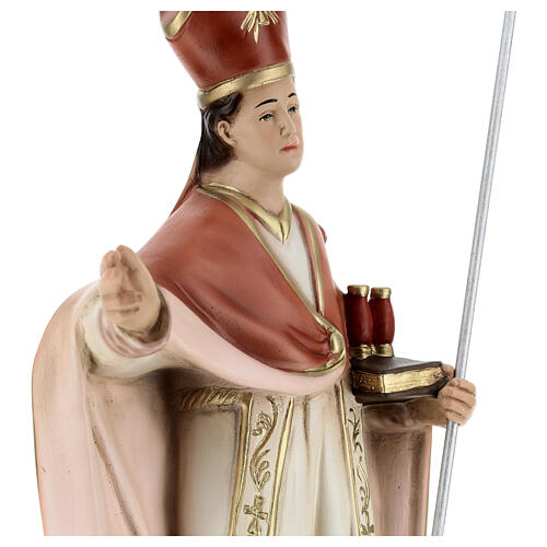 Estatua San Gennaro resina 40 cm coloreada 4