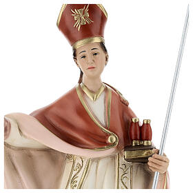 Statua San Gennaro resina 40 cm colorata