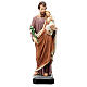 Saint Jospeph with Child statue, 40 cm colored resin s1