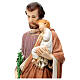 Saint Jospeph with Child statue, 40 cm colored resin s4