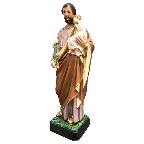 Statue, Heiliger Josef, 50 cm, Glasfaserkunststoff, farbig gefasst 3