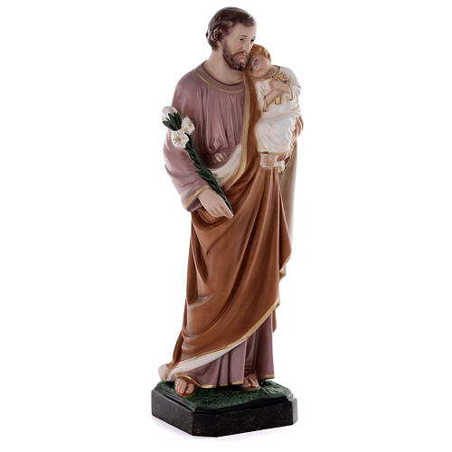Statue, Heiliger Josef, 50 cm, Glasfaserkunststoff, farbig gefasst 7