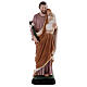 Statue Saint Joseph 50 cm fibre de verre colorée s4