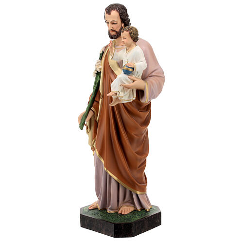 Statue, Heiliger Josef, 85 cm, Glasfaserkunststoff, farbig gefasst, AUßENAUFSTELLUNG 5