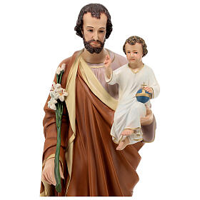 Saint Joseph statue, 85 cm colored fiberglass FOR OUTDOORS