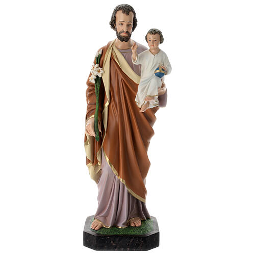 Statue, Heiliger Josef, 85 cm, Glasfaserkunststoff, farbig gefasst 1