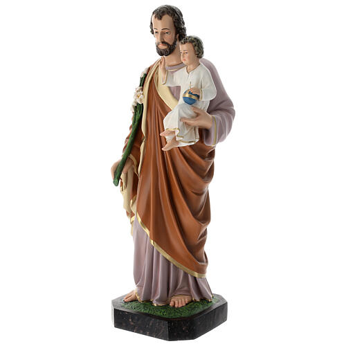 Statue, Heiliger Josef, 85 cm, Glasfaserkunststoff, farbig gefasst 3