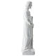 Estatua San José trabajador fibra de vidrio blanca 80 cm PARA EXTERIOR s7