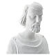 Statue Saint Joseph travailleur 80 cm fibre de verre blanche POUR EXTÉRIEUR s2