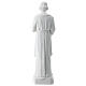 St Joseph worker statue, white fiberglass 80 cm FOR OUTDOORS s9