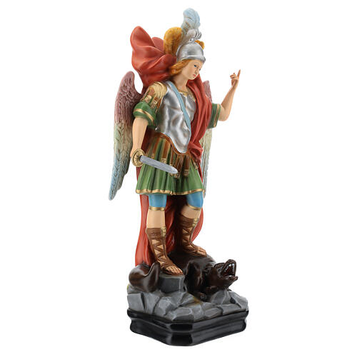 Estatua San Miguel con espada resina 45 cm coloreada 5