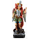 St Michael statue with sword, colored resin 45 cm s1