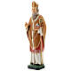 Saint Nicholas of Bari statue with miter, 30 cm colored resin s3