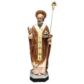 Statue in Vetroresina: Statua San Nicola di Bari 85 cm vetroresina colorata