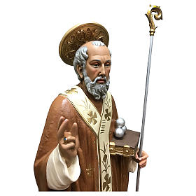 Statue in Vetroresina: Statua San Nicola di Bari 85 cm vetroresina colorata