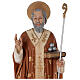 St Nicholas of Bari statue, 85 cm colored fiberglass s2