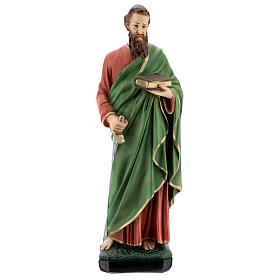 Statue, Heiliger Paulus, 40 cm, Kunstharz, farbig gefasst