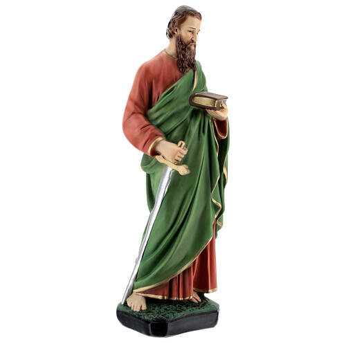St Paul statue, 40 cm colored resin 4