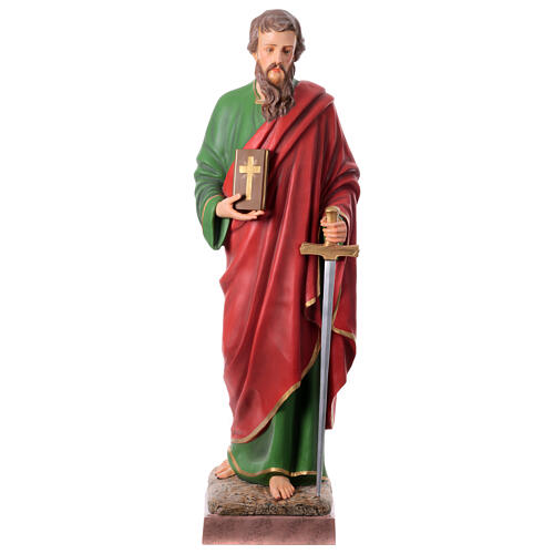 Statue, Heiliger Paulus, 160 cm, Glasfaserkunststoff, farbig gefasst 1