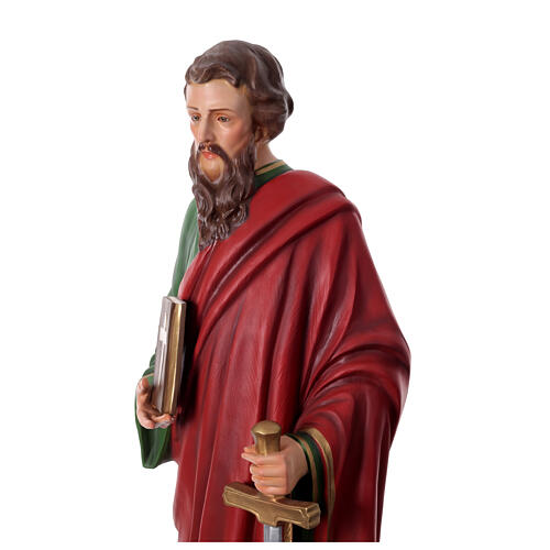 Statue, Heiliger Paulus, 160 cm, Glasfaserkunststoff, farbig gefasst 6