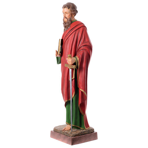 Statue Saint Paul fibre de verre 160 cm colorée 3
