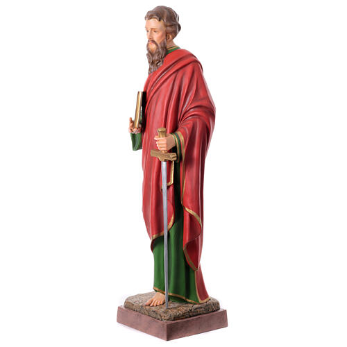 Statue Saint Paul fibre de verre 160 cm colorée 5
