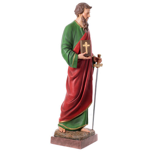 Statue Saint Paul fibre de verre 160 cm colorée 7