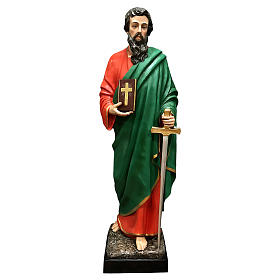 Saint Paul statue, 160 cm colored fiberglass